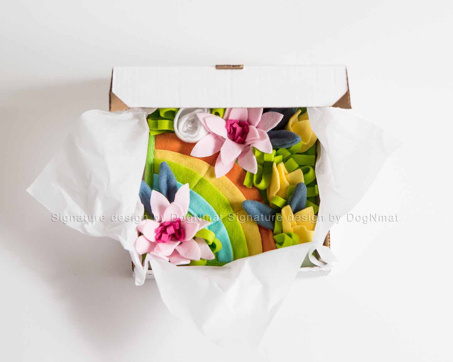 Flower Garden Snuffle Mat + Taco Poop Bag Dispenser & Poop Holder