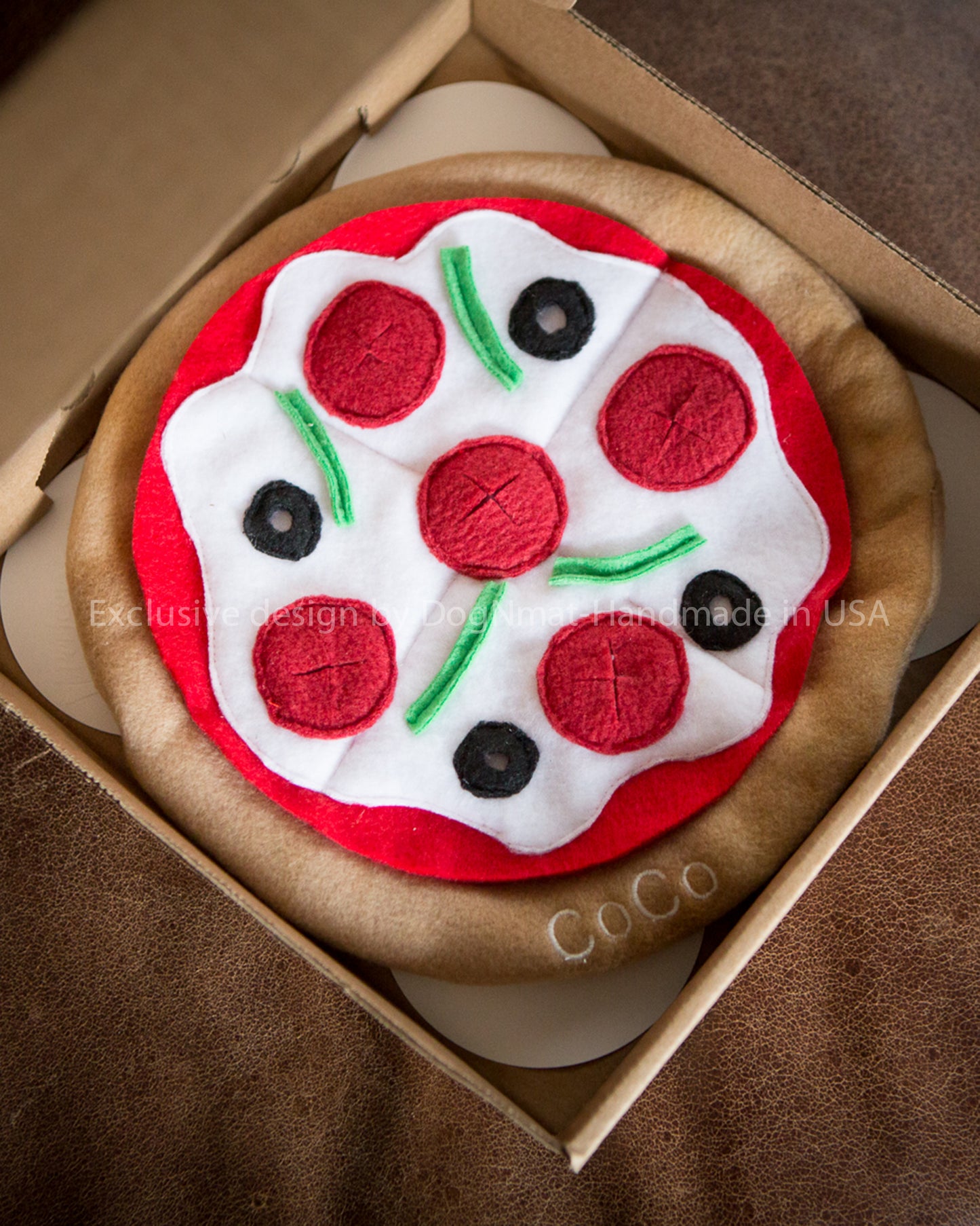 Personalized Pizza Snuffle Mat