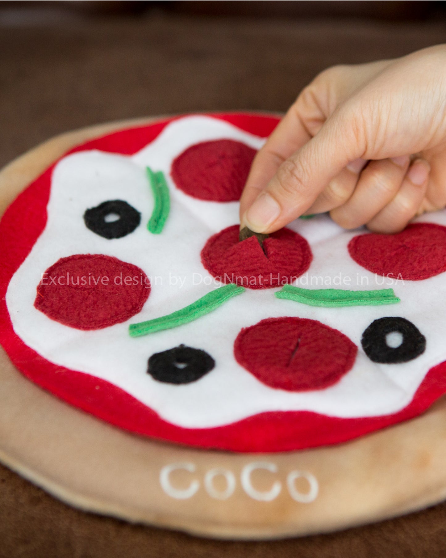 Personalized Pizza Snuffle Mat