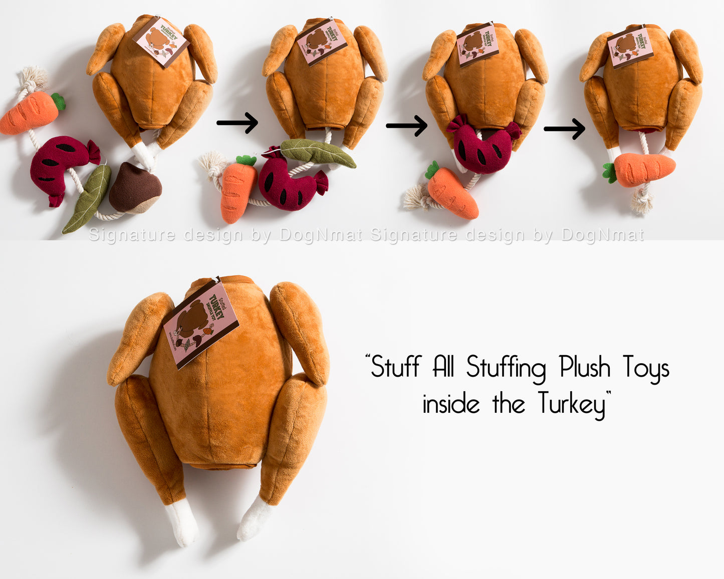 Stuffed Turkey Snuffle Dog Toy