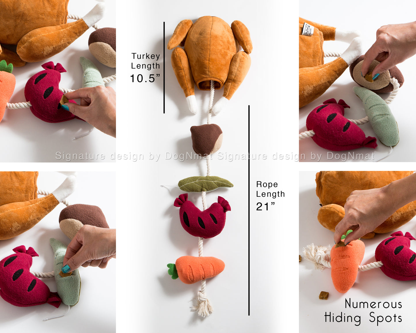 Stuffed Turkey Snuffle Dog Toy