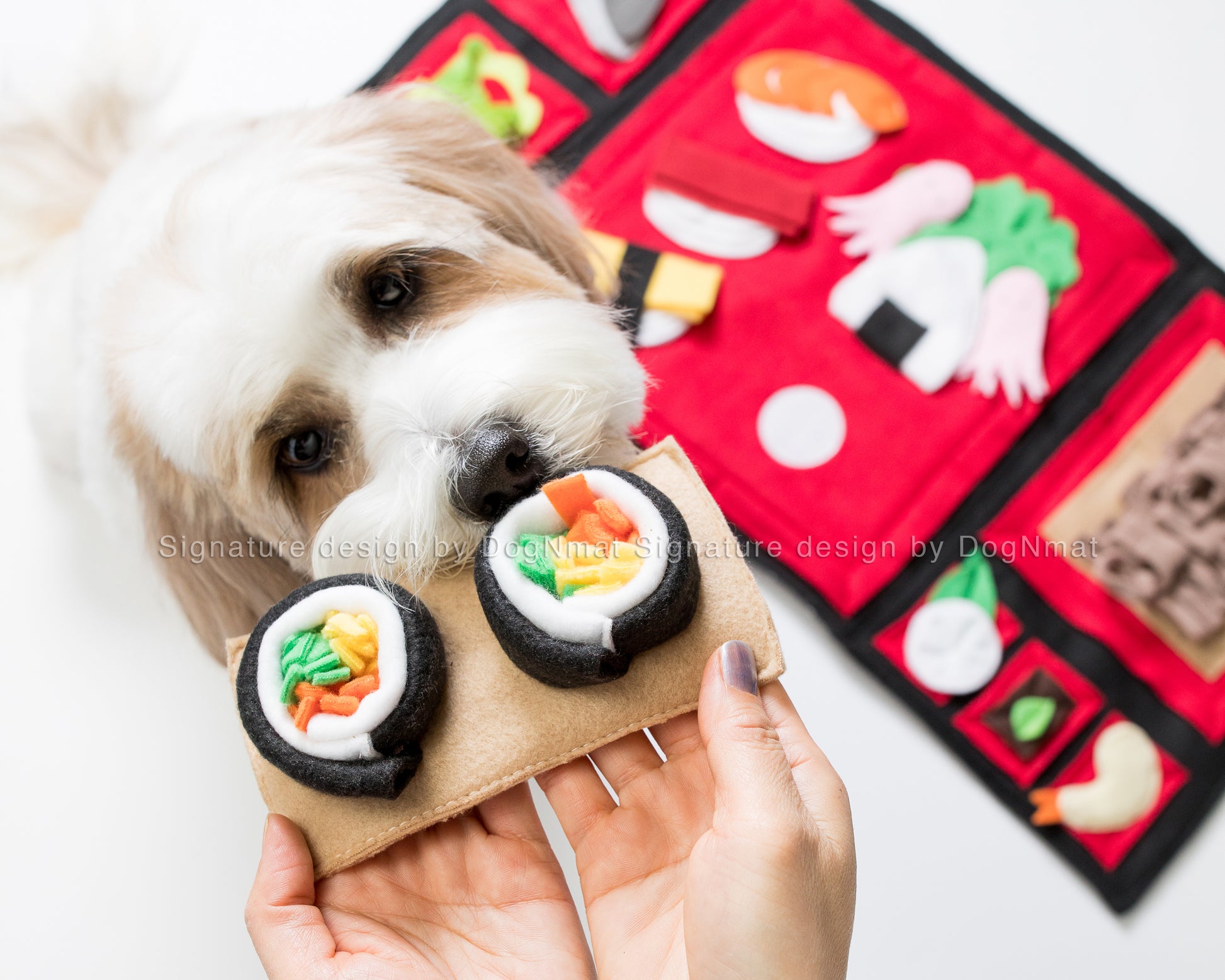 Sushi Roll Snuffle Mat Dog Toy by DogNmat – Store For The Dogs