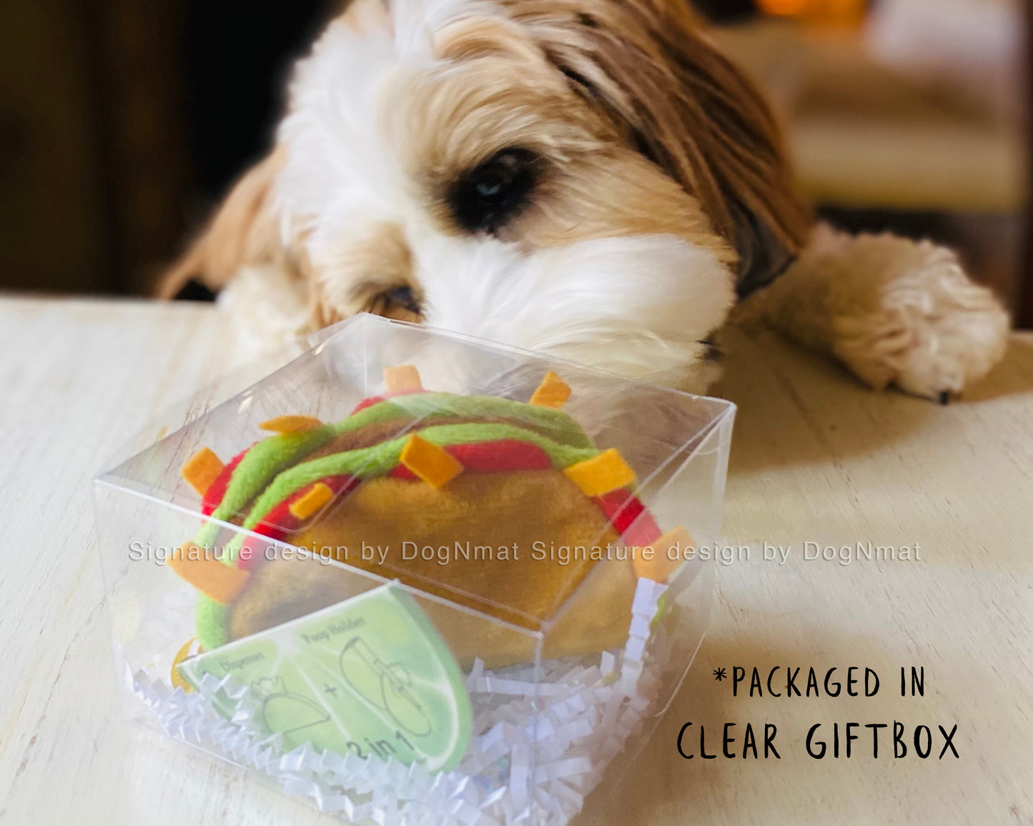 Taco Poop Bag Dispenser and Poop Holder - 2 in 1 waste bag dispenser with poop holder