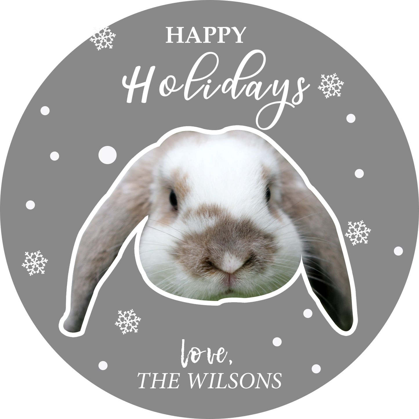 100 Personalized Custom Merry Christmas Holiday Stickers